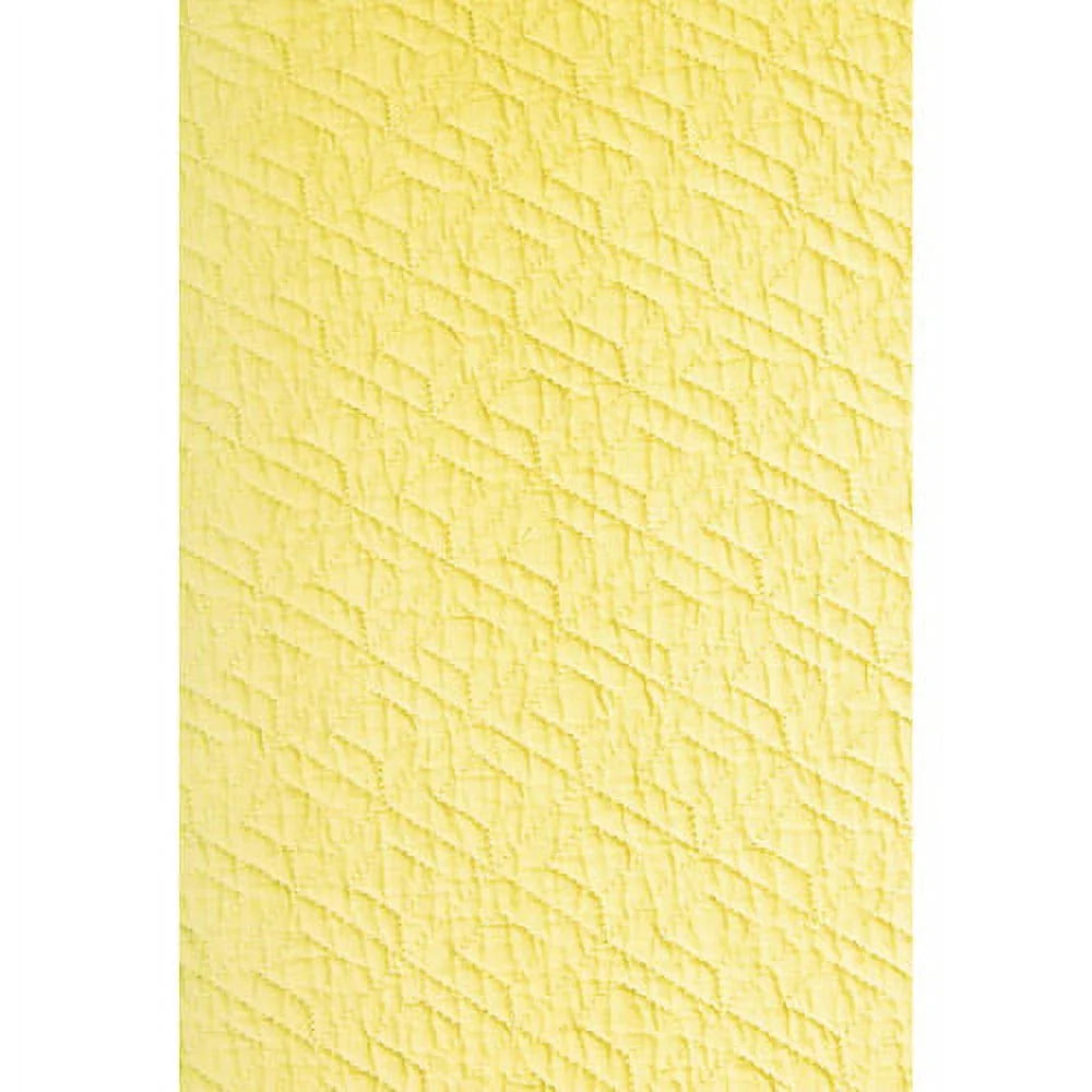 Cotton Quilt Set, Yellow, 3-Piece King/Cal King B33369