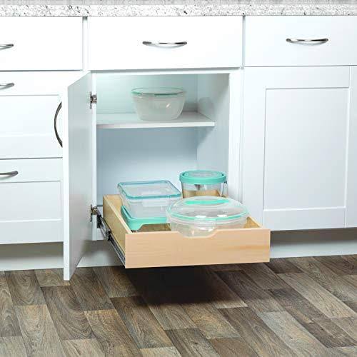 Soft-Close Wood Drawer Box Cabinet Organizer W4113