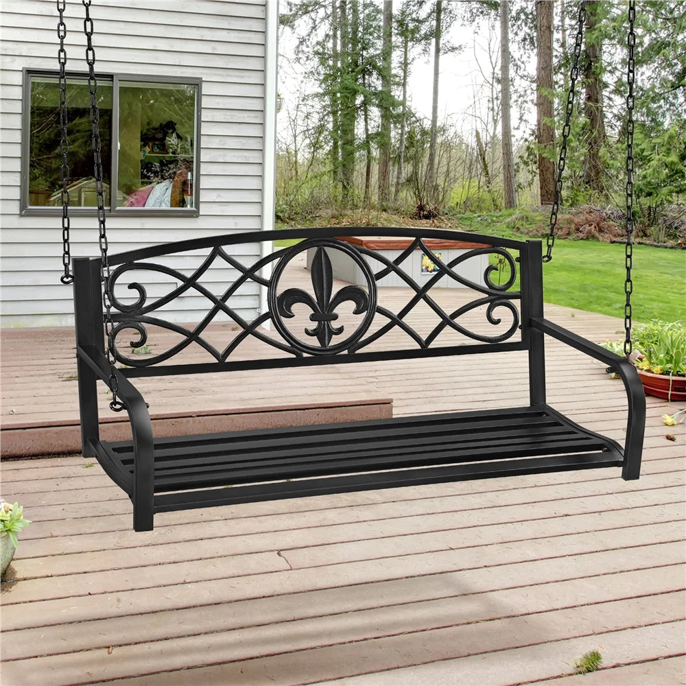 Black Iron Porch Swing U64524