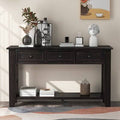 Espresso Console Table with 3 Drawers and 1 Shelf O82963