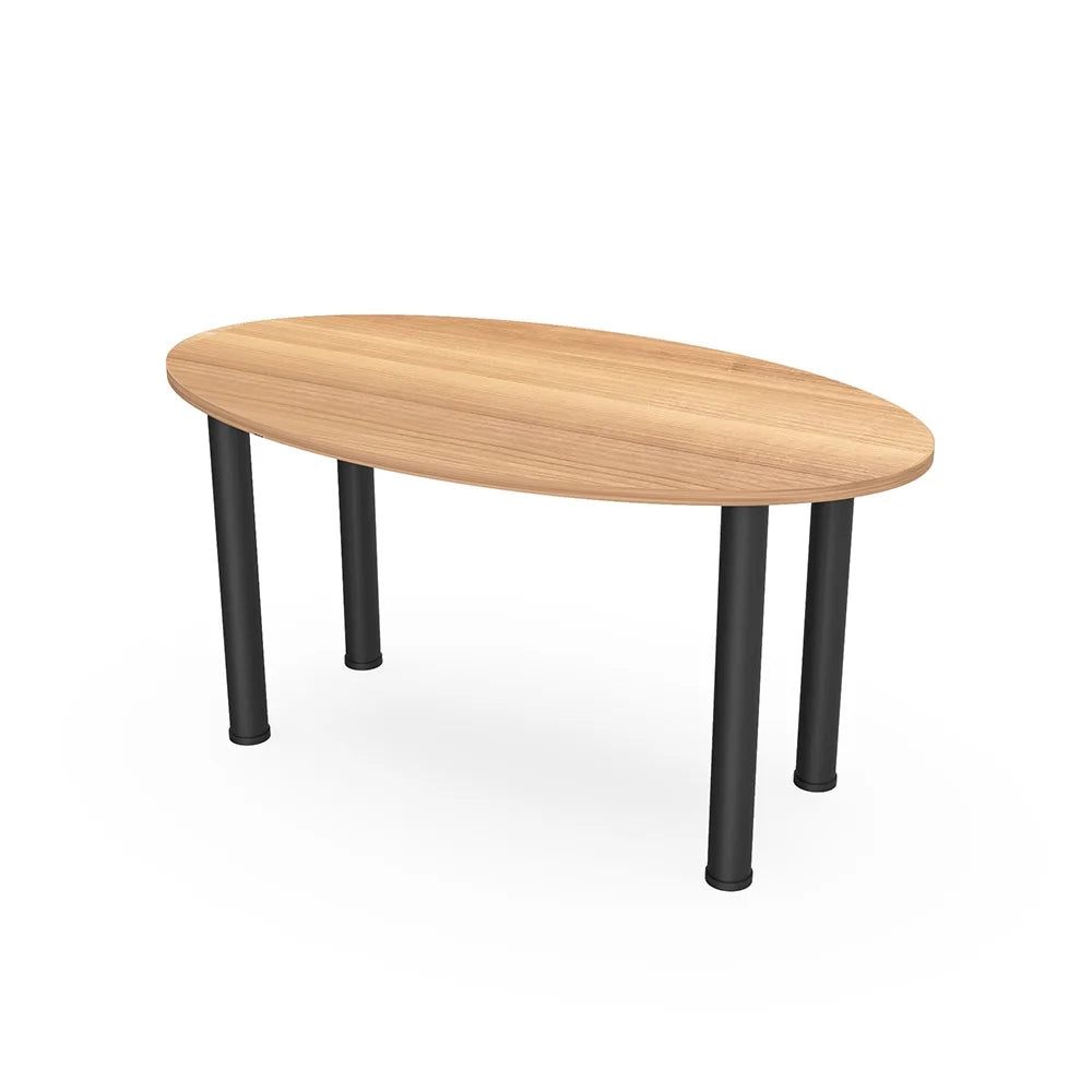Oval Shaped Conference Room Table With Power And Data M877