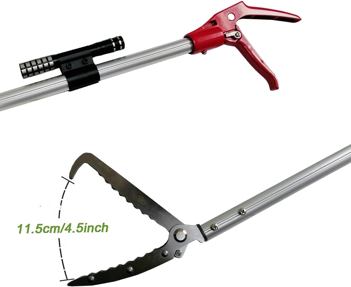 60 Inch Snake Tongs Reptile Grabber Catcher Wide Jaw Handling Tool Heavy Duty Pack of 2 M224