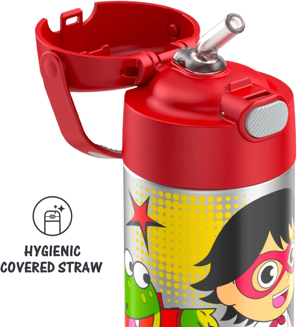 12 Ounce Stainless Steel Vacuum Insulated Kids Straw Bottle M93972