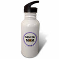 Purple Circle 21 oz Sports Water Bottle X856