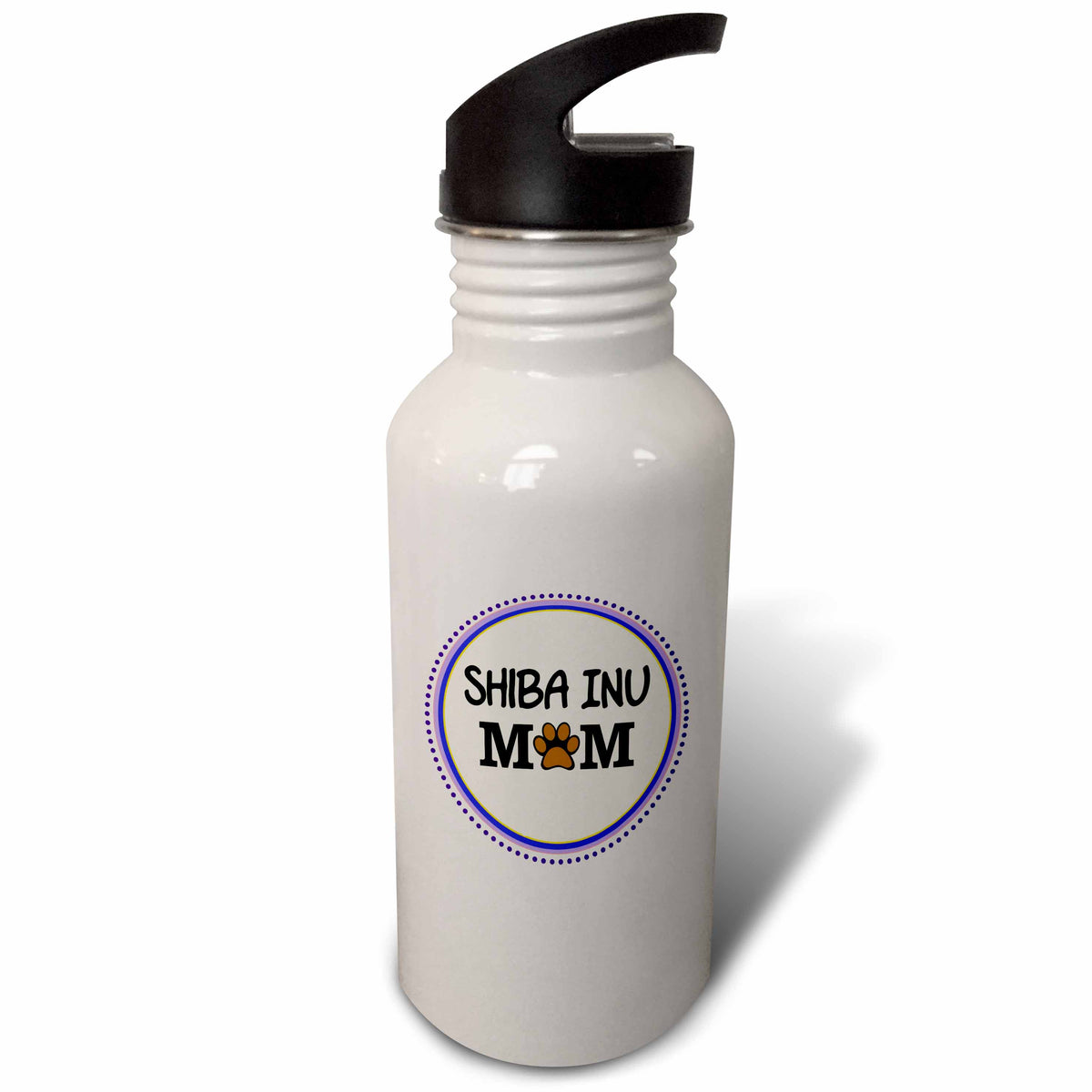 Purple Circle 21 oz Sports Water Bottle X856