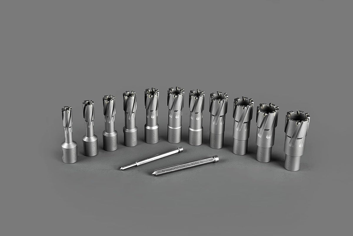 13 pcs Carbide TCT Annular Cutter Set with 2 Pilot Pins L354267