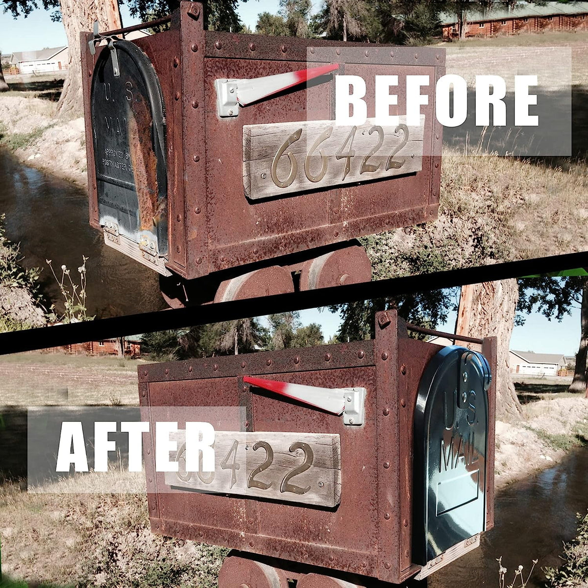 Aluminum Mailbox Door Replacement with Magnet Closure C82523