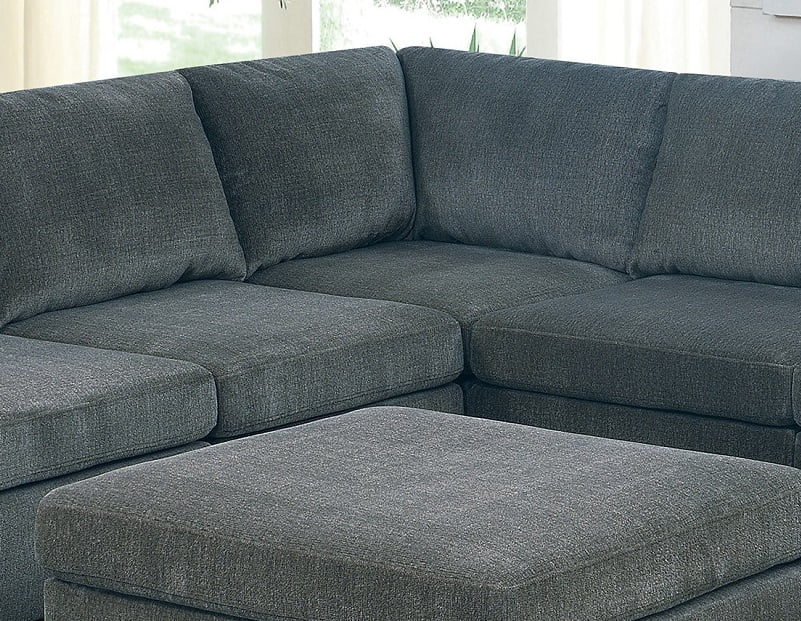 Grey Chenille Modular Sectional 9pc Set O24100