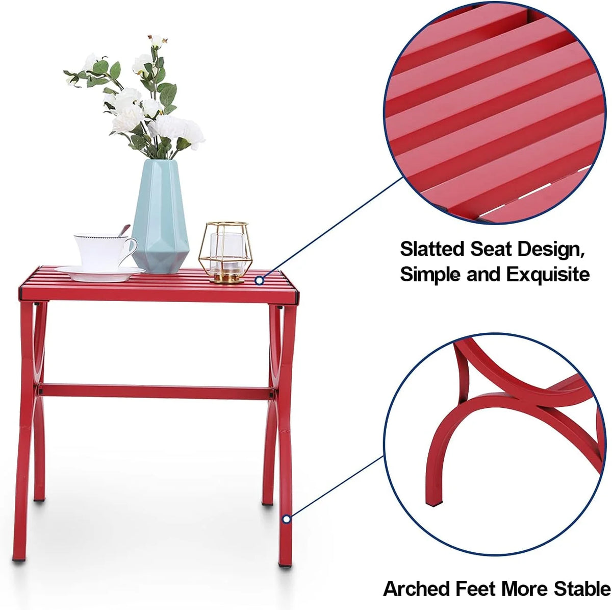 Square Steel Outdoor Patio Side Table L1169