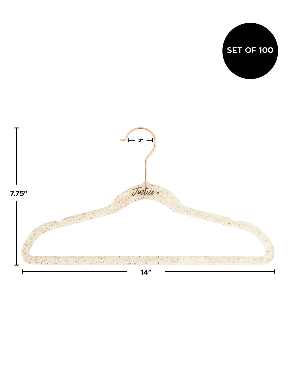 Black Velvet 100 Pack Non-Slip Swivel Hook Clothes Hangers Z3903