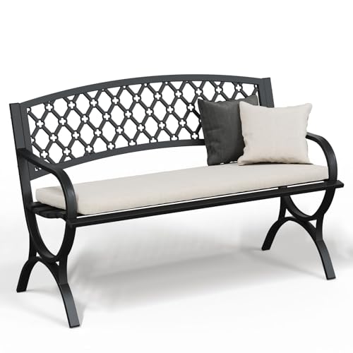Heavy-Duty Weatherproof Metal Garden Bench G938400