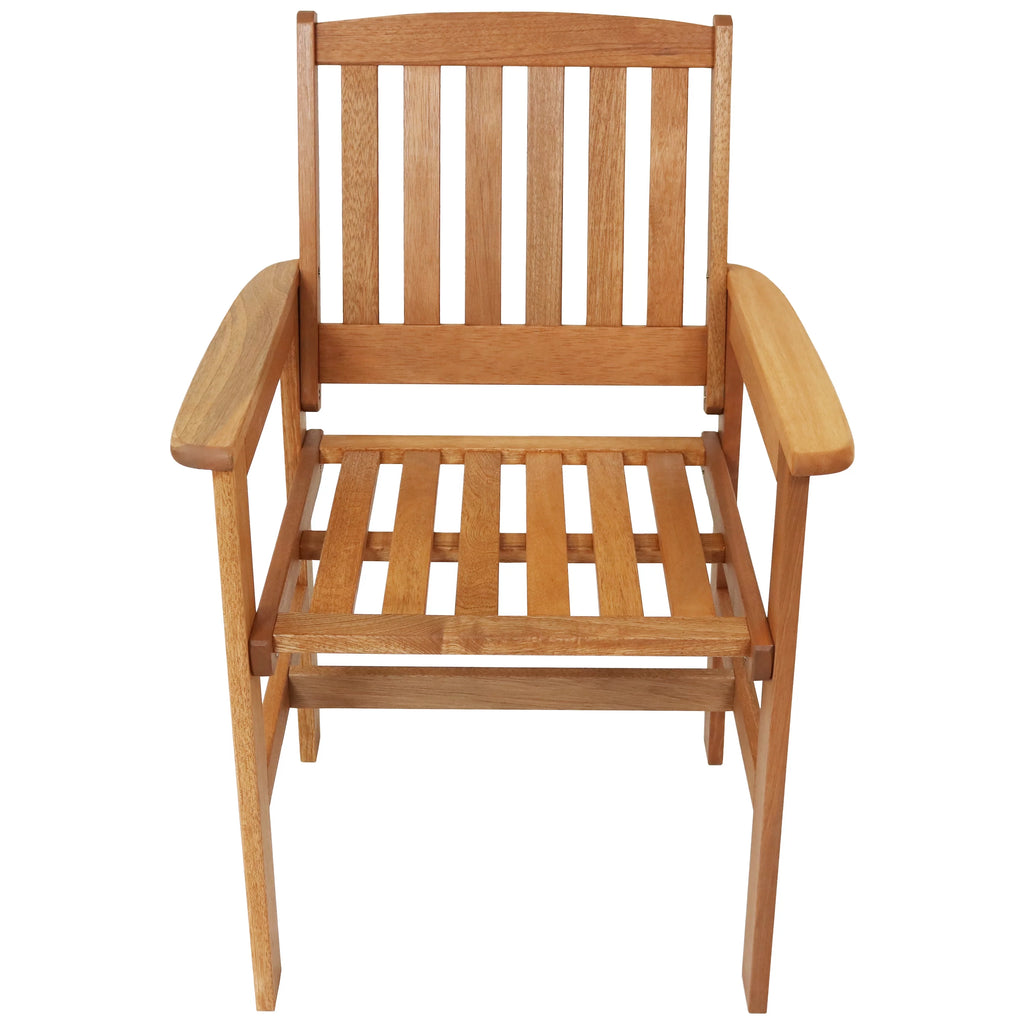 Meranti Wood 3pc Patio Table and Chairs Set J6480