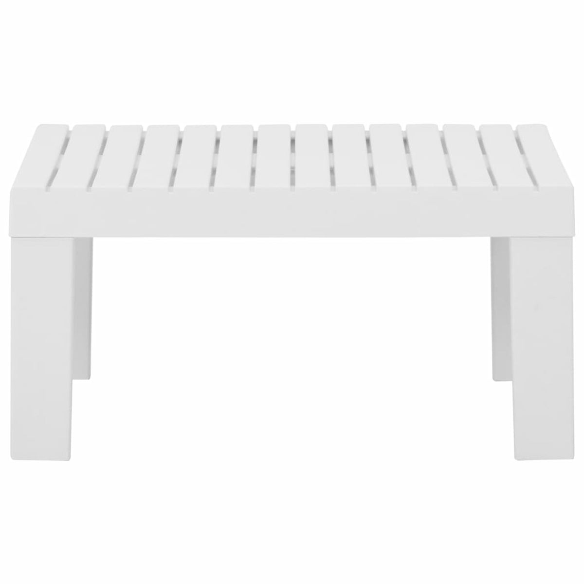 3 Piece White Outdoor Patio Lounge Set with Anthracite Cushions K992654