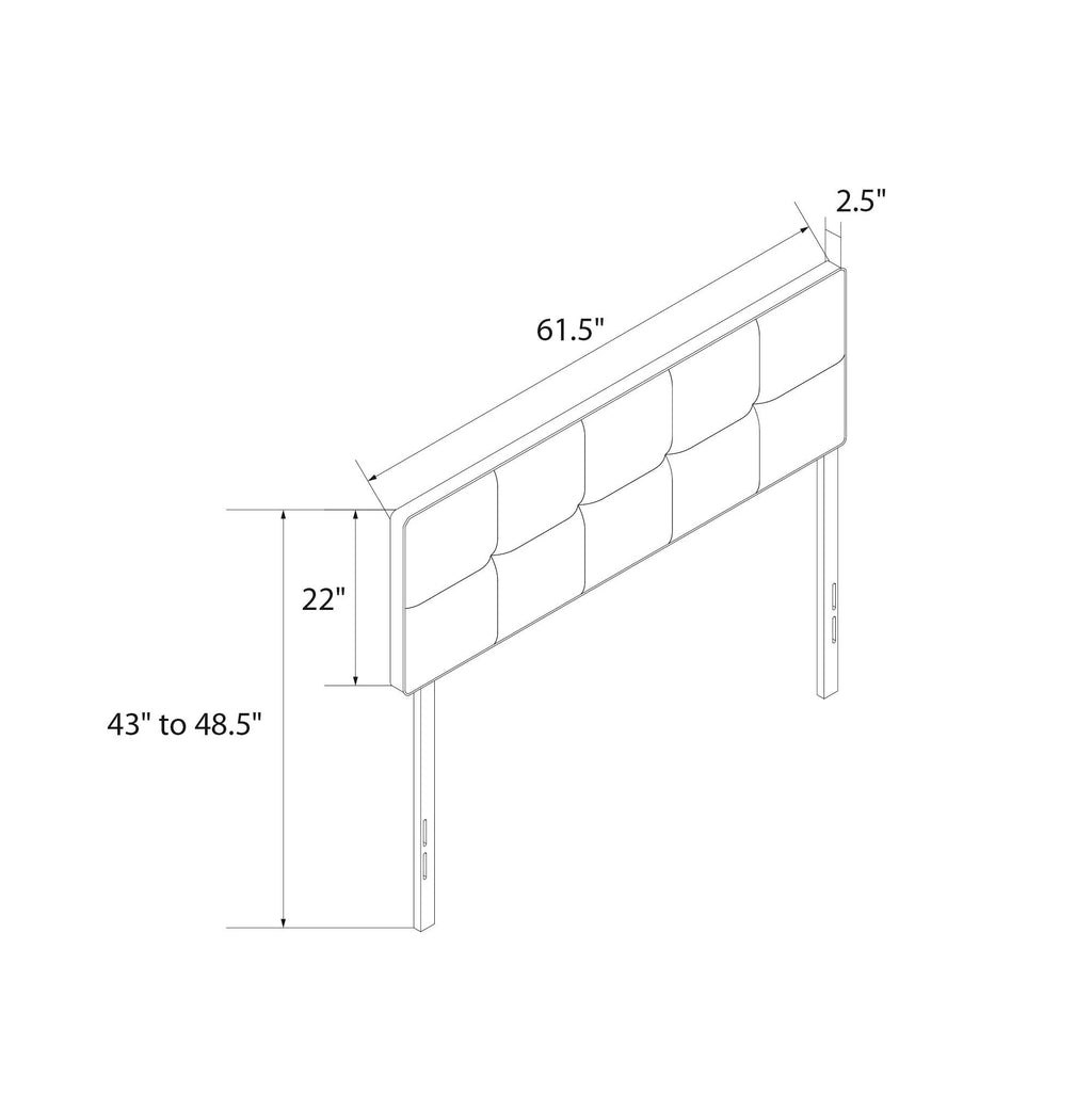 Blue Linen Upholstered Headboard U5066