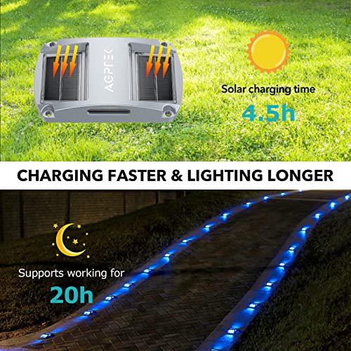 12 Pack Solar Waterproof LED Driveway Marker Lights Z2471