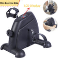 Portable Black Indoor Pedal Exerciser Bike with LCD Display R735