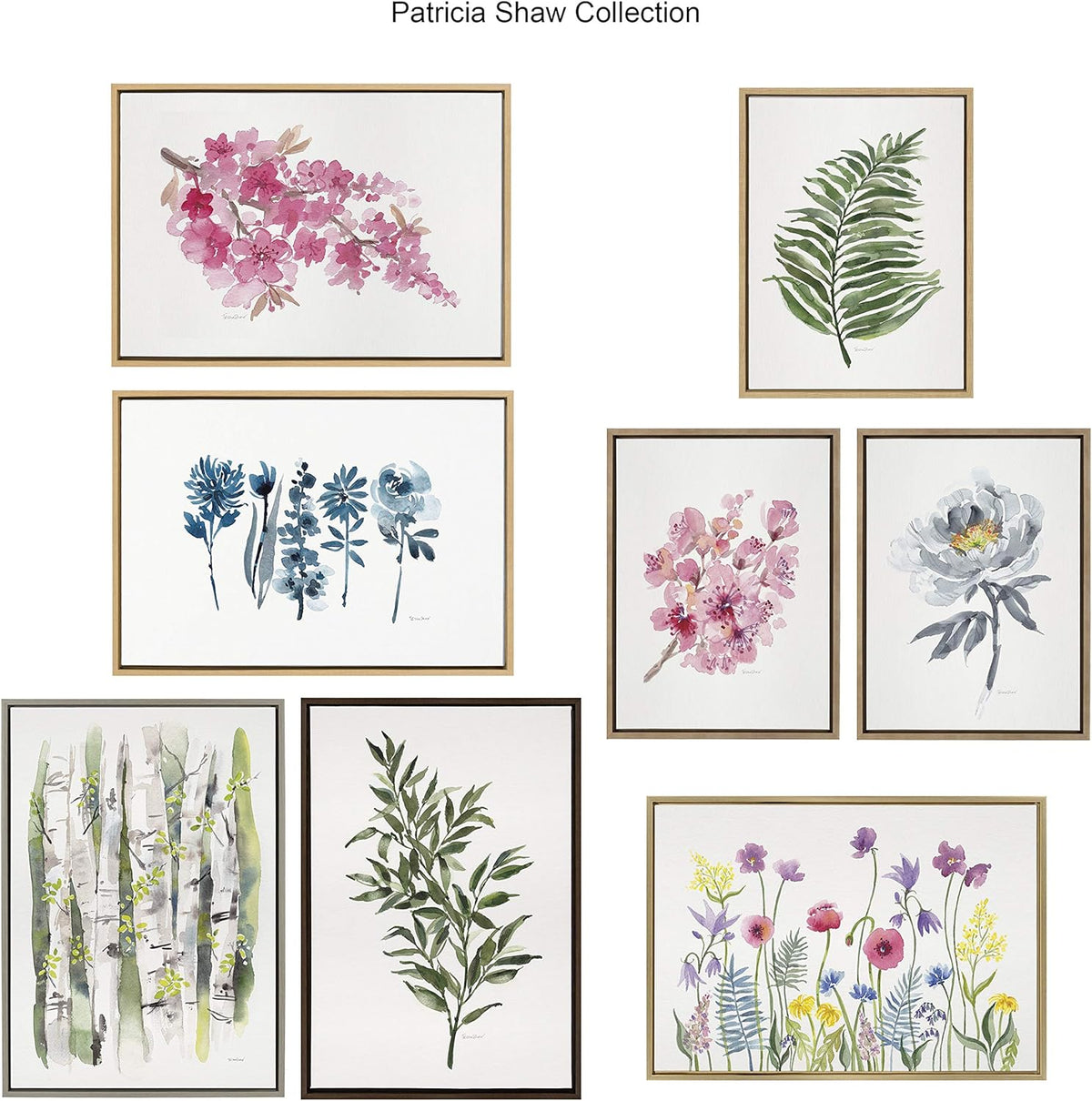 Framed Canvas, 23x33, Gray, Pack of 2 H16194
