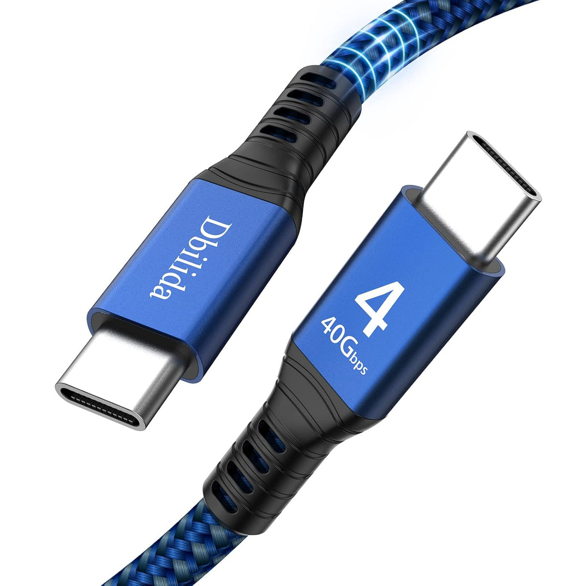 6.6ft Nylon Braided 40Gbps USB C Cable with 100W PD, Pack of 2 L7291