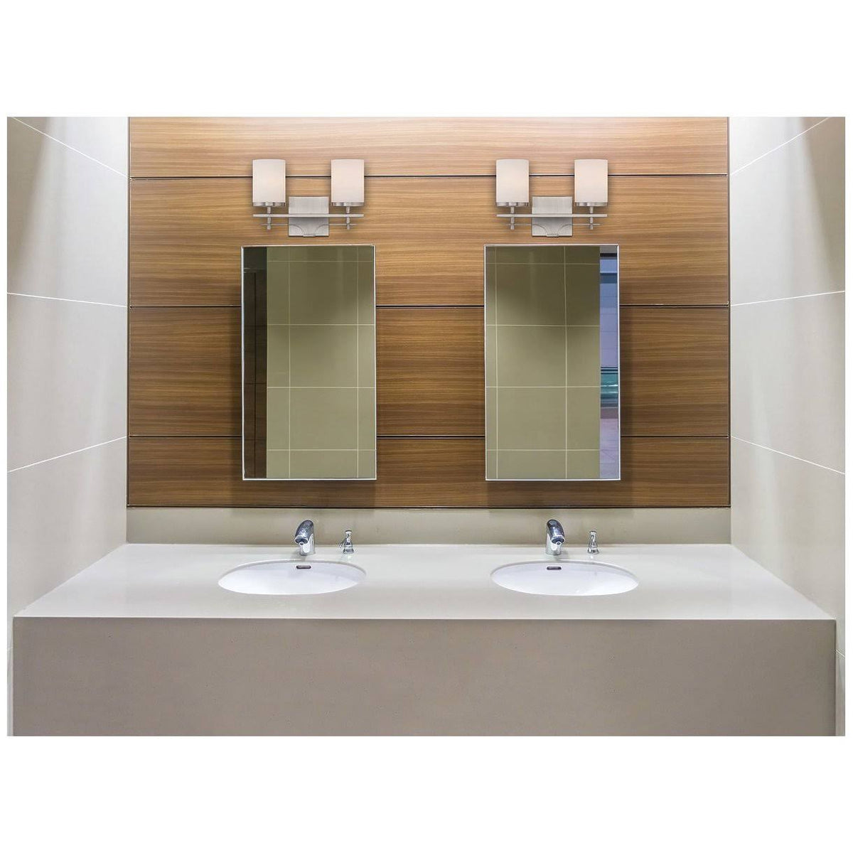 2 Light Bath Bar, Satin Nickel Q833209