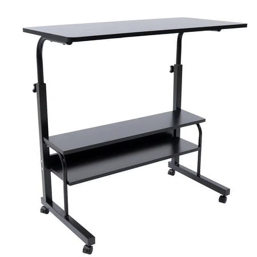 Adjustable Mobile Side Table Cart with Removable Wheel F4713