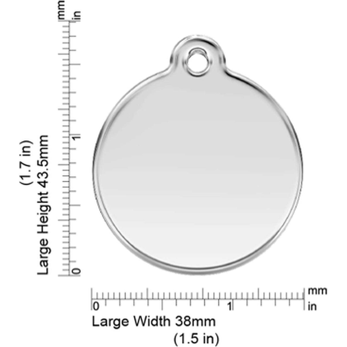 Enamel Stainless Steel Dog ID Tag Z7515