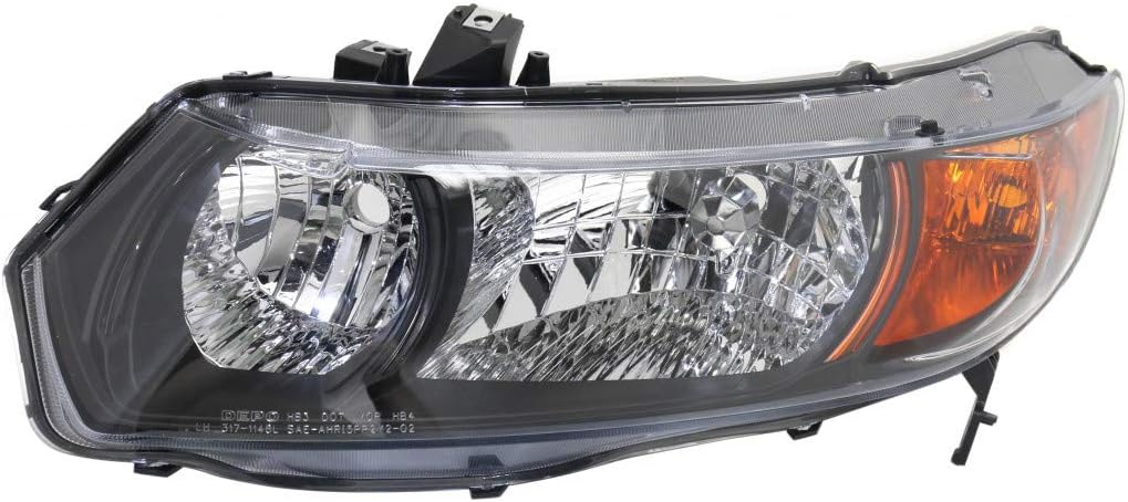 Headlight Assembly Pair for Honda Civic 2006 2007 Coupe N2303