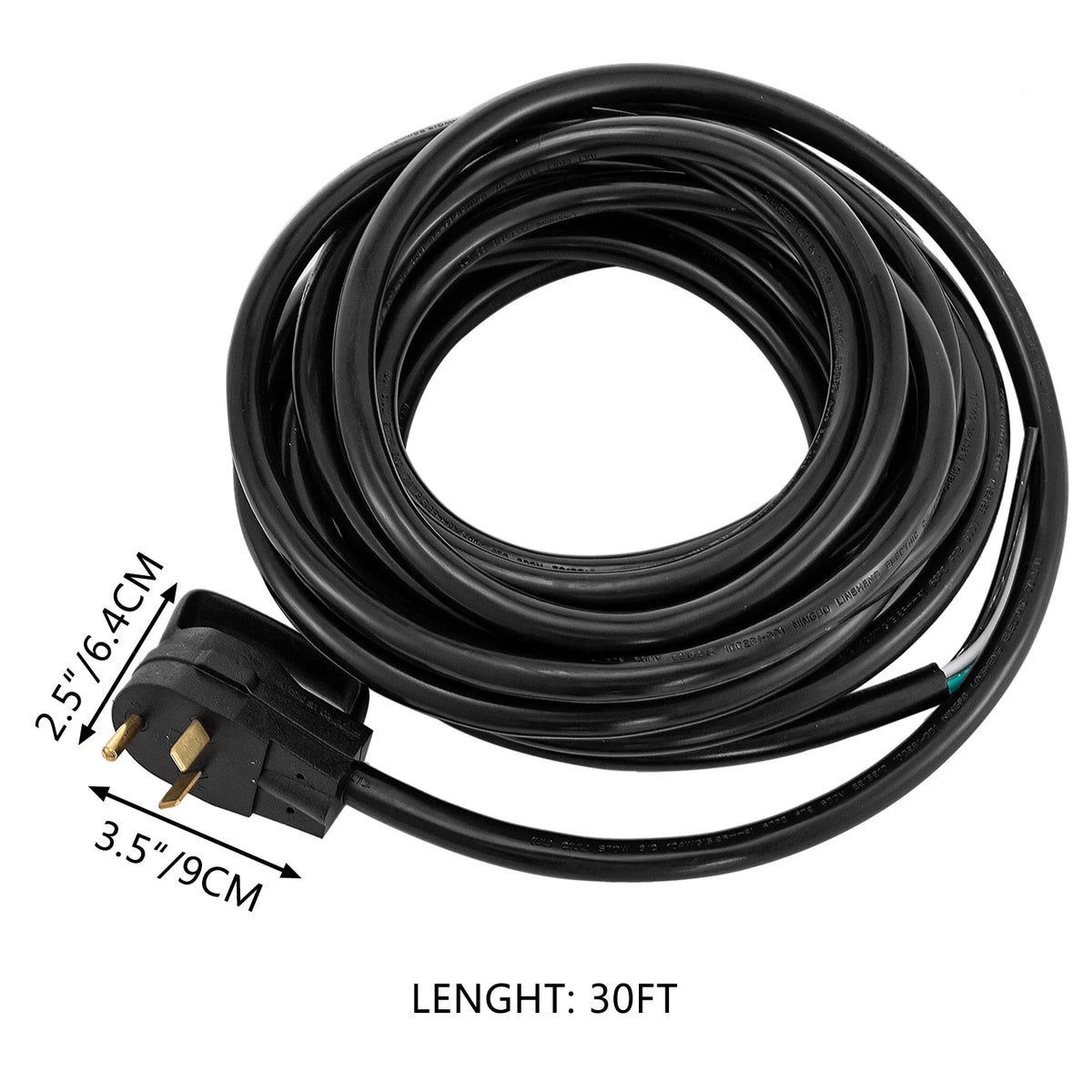 30 ft 30 amp Heavy Duty TT-30P Marine Shore Power Cord P9580
