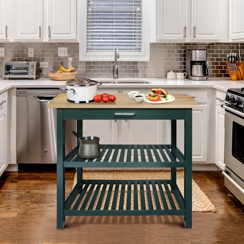 Kitchen Island with Solid American Hardwood Top S12536