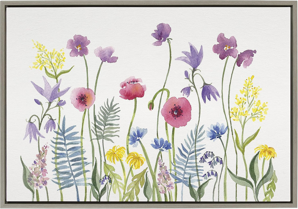Framed Canvas, 23x33, Gray, Pack of 2 H16194