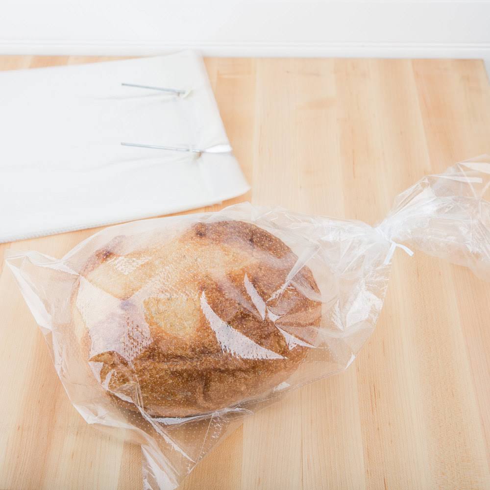 Clear 1mil Polypropylene Bread Bag - 11 x 20 + 1 1/2 LP - case/1000 N749847