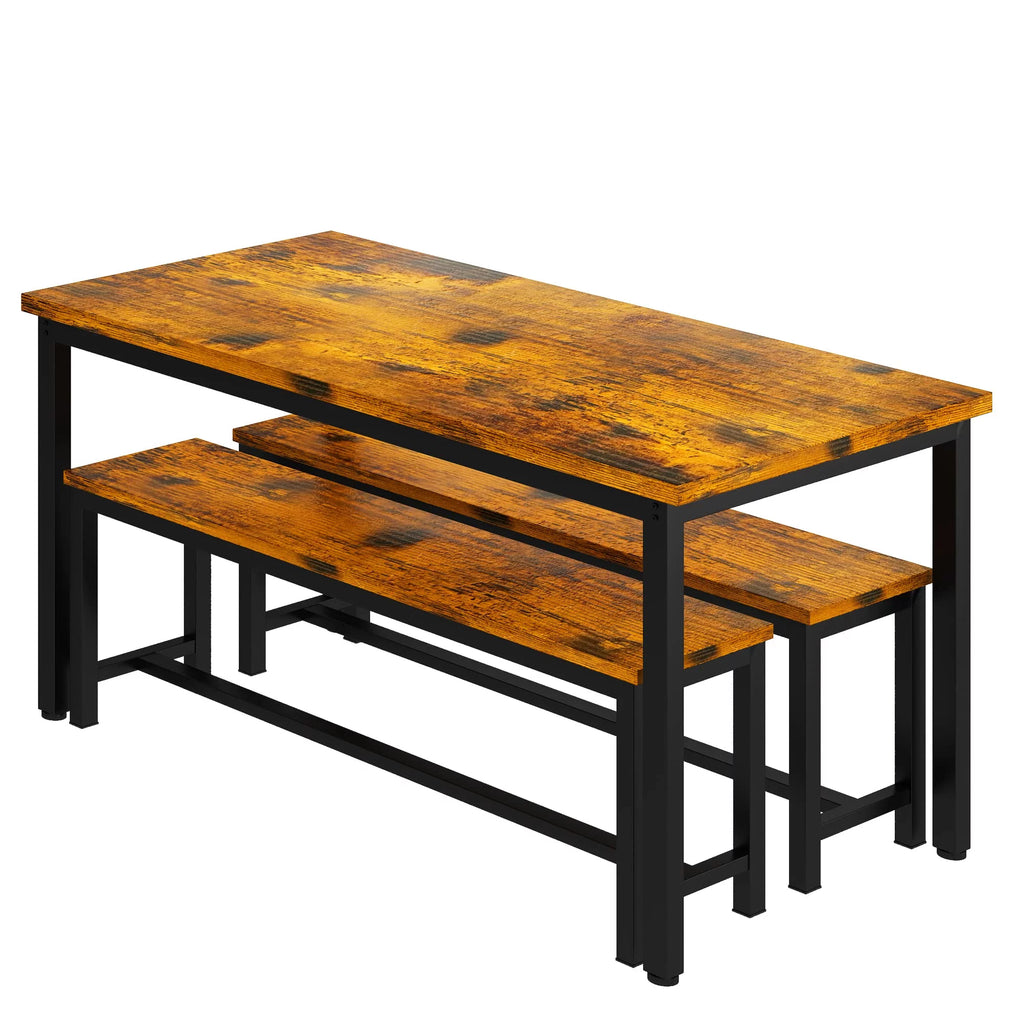 Dining Table Set with Two Benches N978