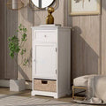 Solid Wood 1-Door Accent Cabinet Espresso Y15510