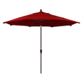 11 ft. Aluminum Auto Tilt Patio Umbrella Red P925437
