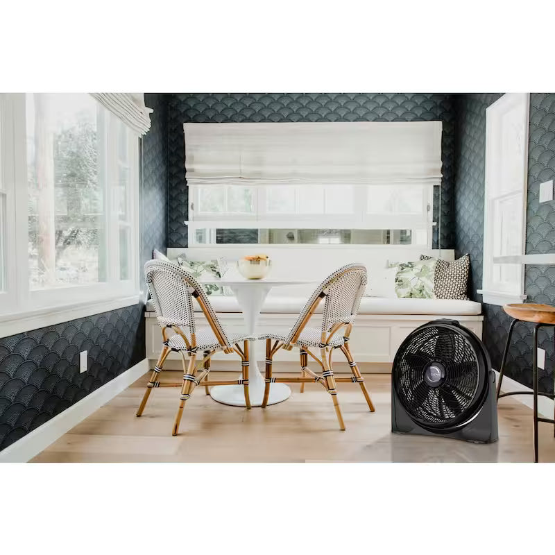 20 in. 3 Speeds Black Floor Fan O1495