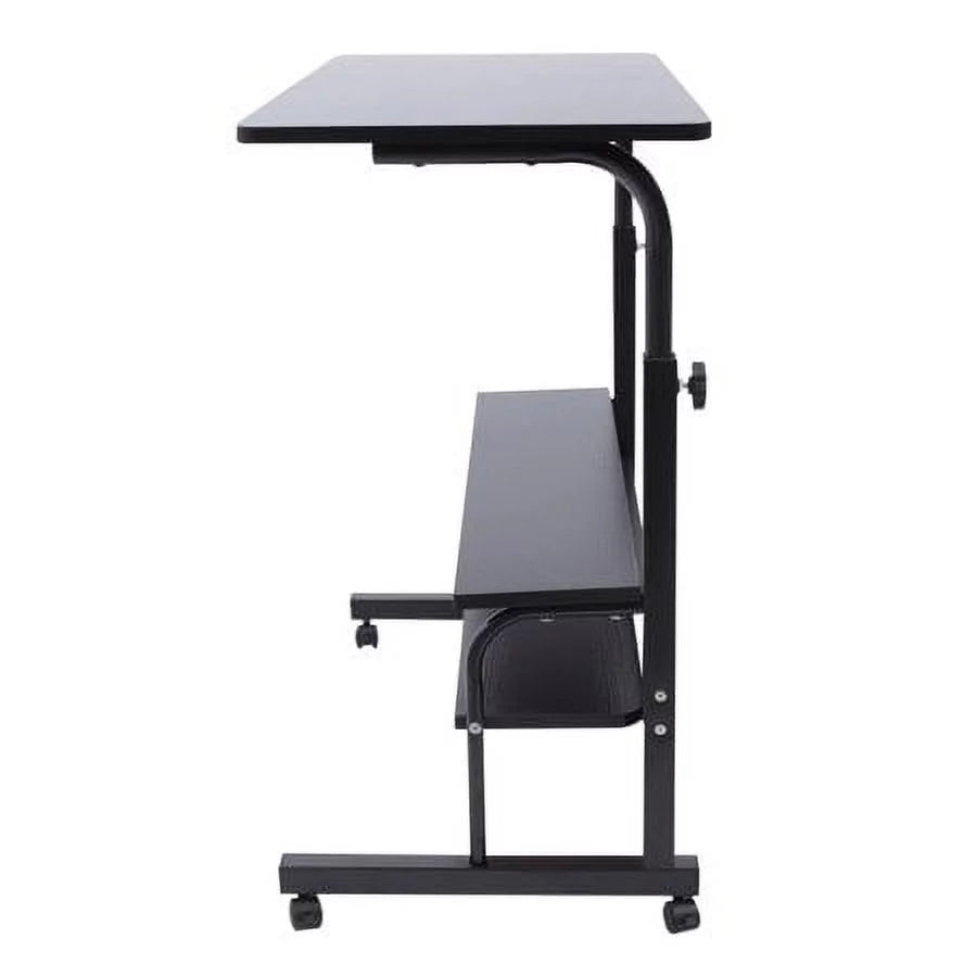 Adjustable Mobile Side Table Cart with Removable Wheel F4713
