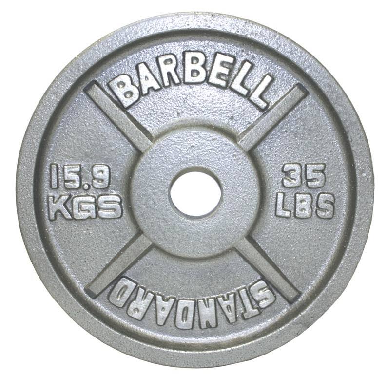 Gray Olympic Plate - 35 lbs. U291828