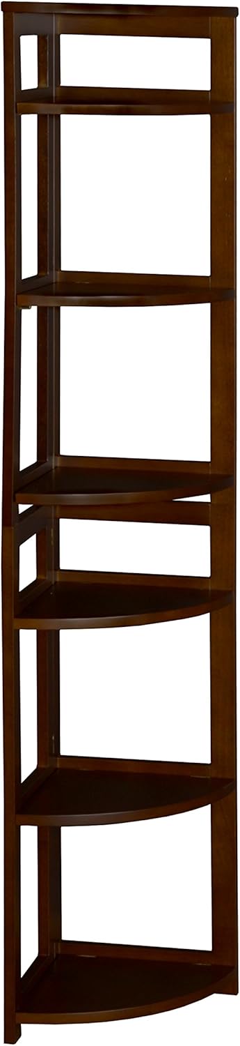 White 67-inch Folding Bookcase W66397