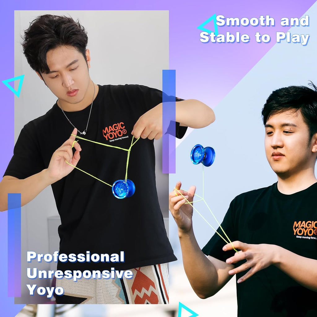 Blue Splash Finger Spin Metal Yoyo T34218
