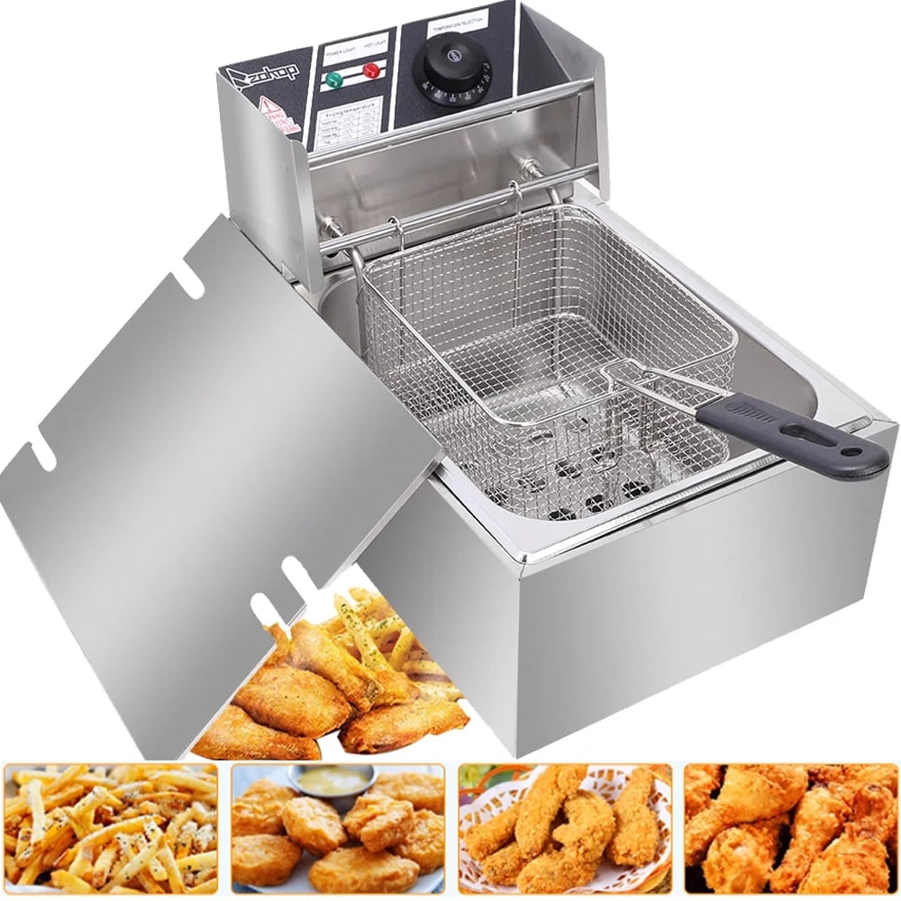 12L 5000W Stainless Steel Electric Countertop Deep Fryer Z190