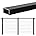 6.6ft Black Aluminum Cable Railing Handrail E752