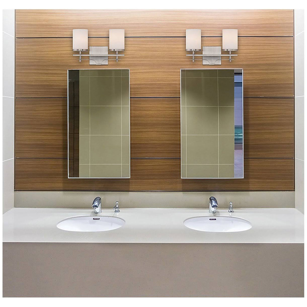 2 Light Bath Bar, Satin Nickel Q833209