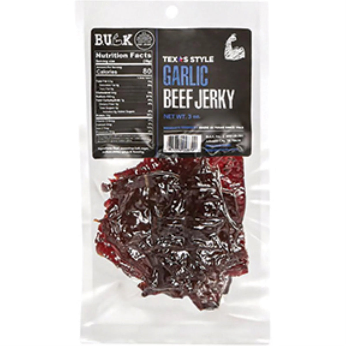 Beef Jerky Garlic 3oz Pack of 8 L1482