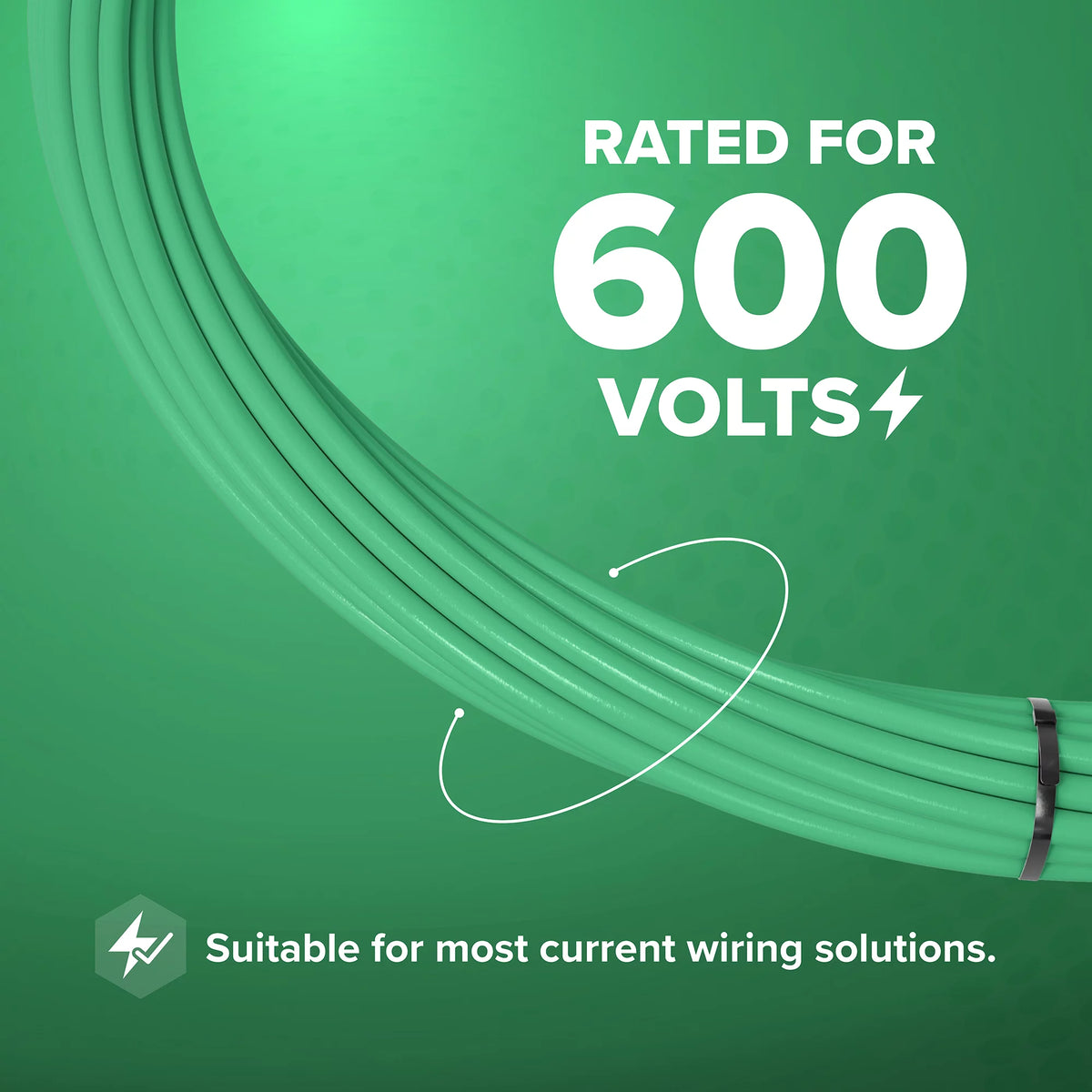 50 Feet 10 AWG Insulated Stranded Copper THHN THWN Wire Green K6271