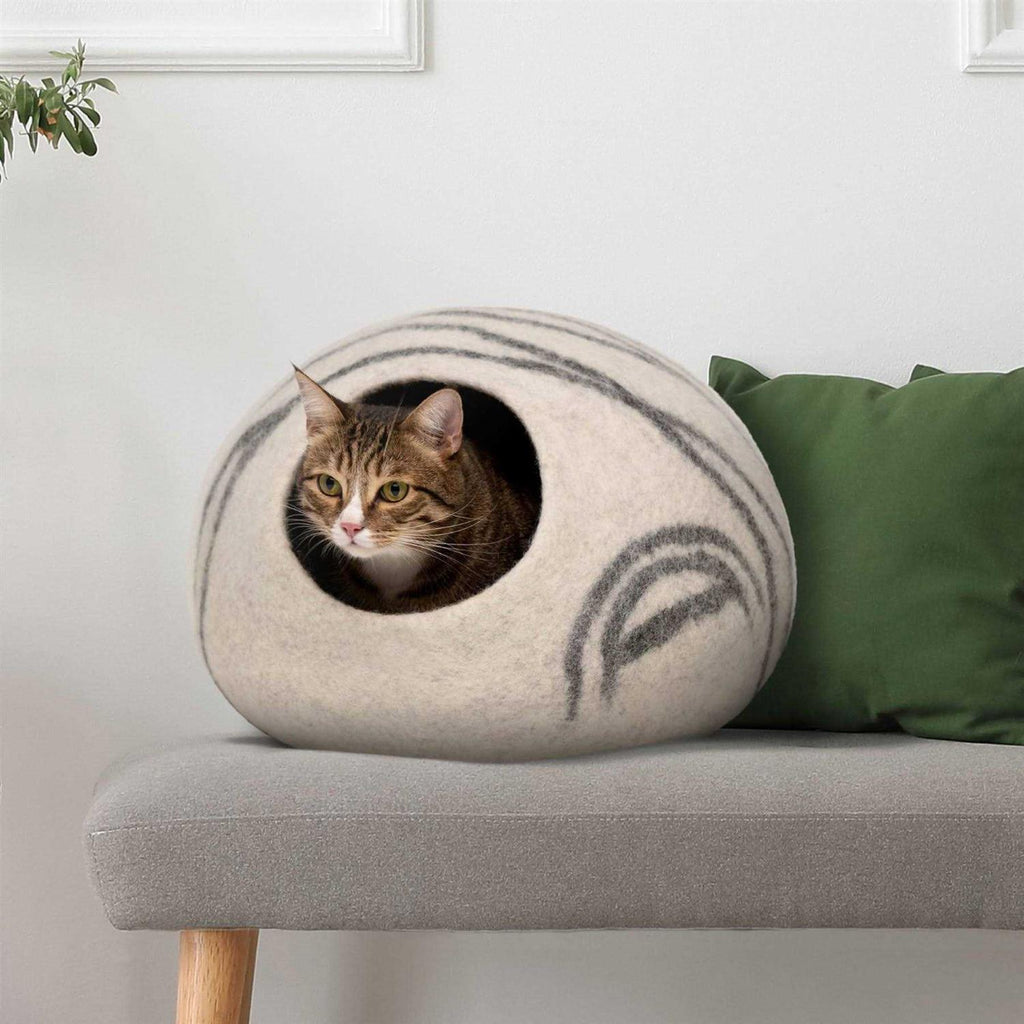 Felt Cat Bed Cave 100% Merino Wool B18920