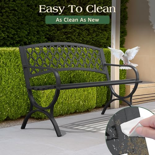 Heavy-Duty Weatherproof Metal Garden Bench G938400