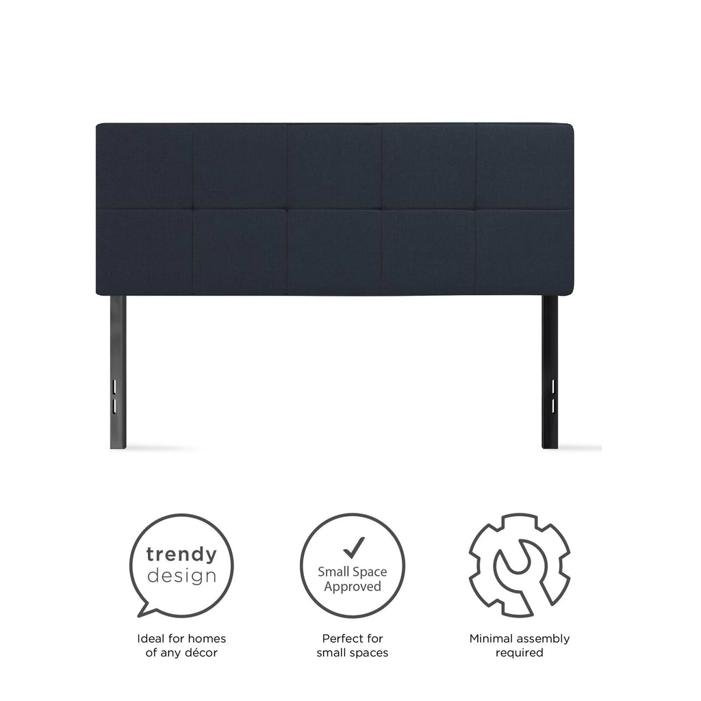 Blue Linen Upholstered Headboard U5066