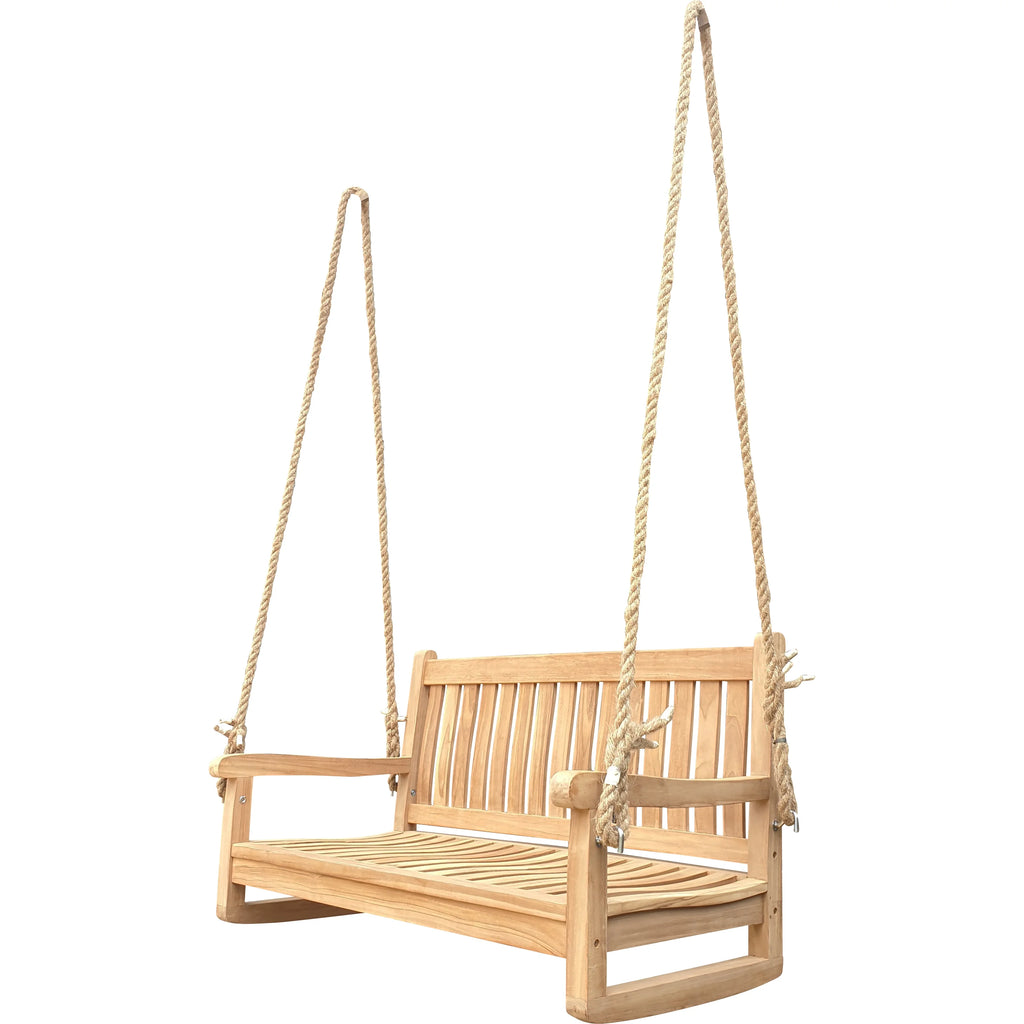 Teak Wood Double Outdoor Patio Swing X5569