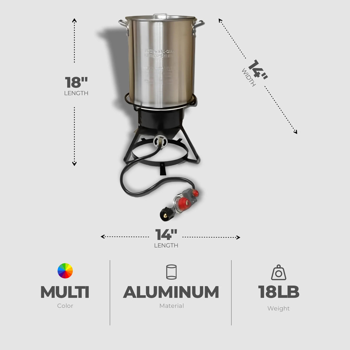 29Qt Aluminum Turkey Fryer M57082