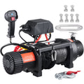 12V 10,000 lb Nylon Rope Winch with Wireless Remote B82039
